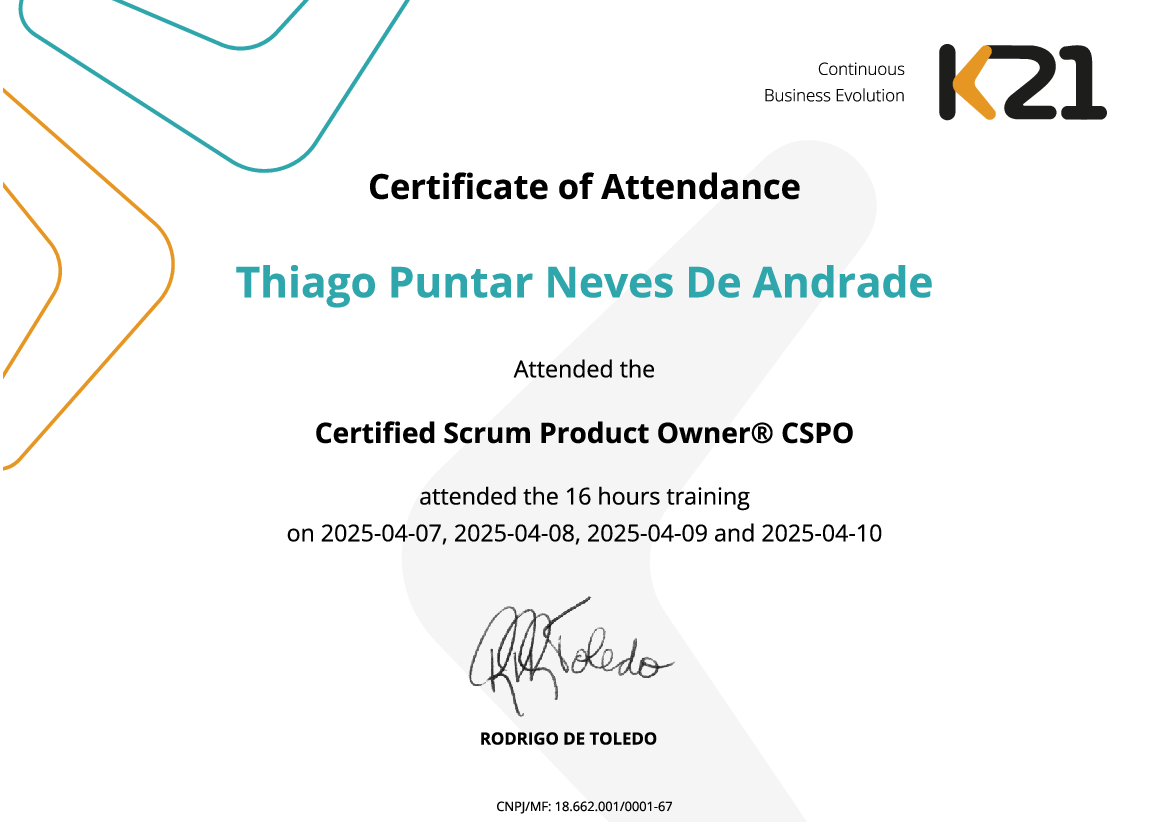 Certificado K21